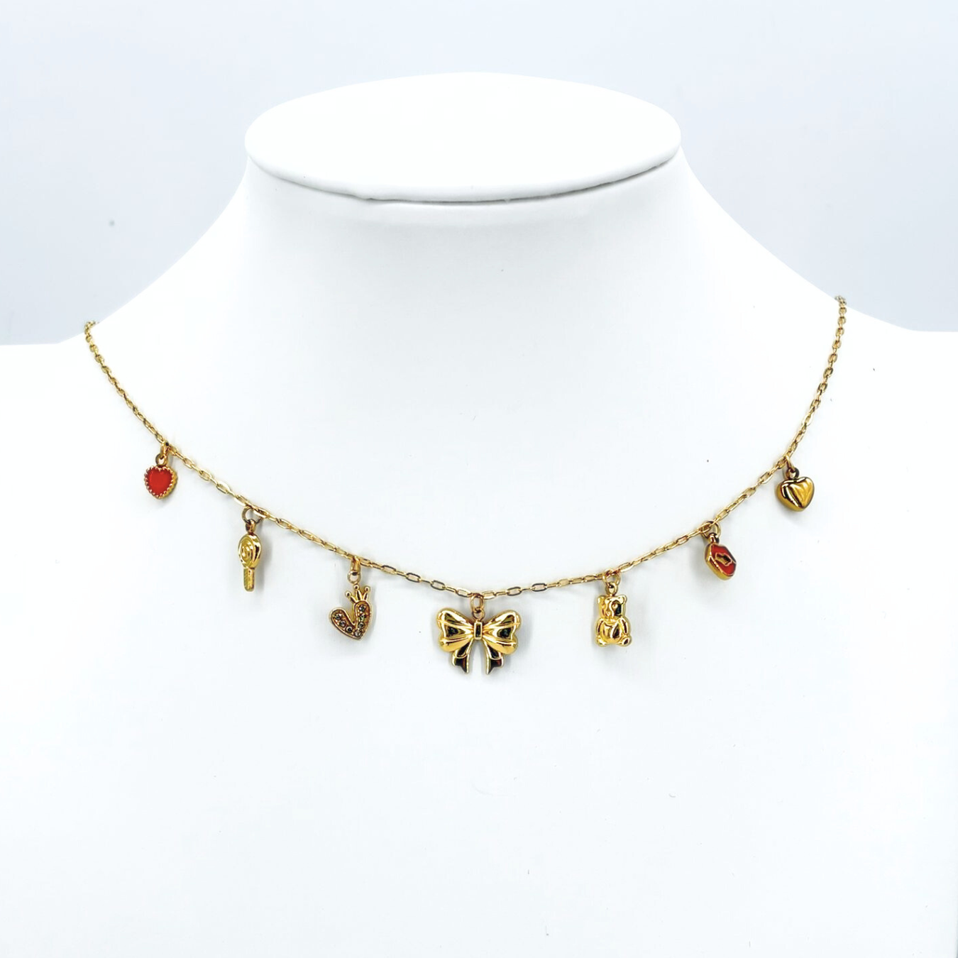 Collana Charms Fiocco