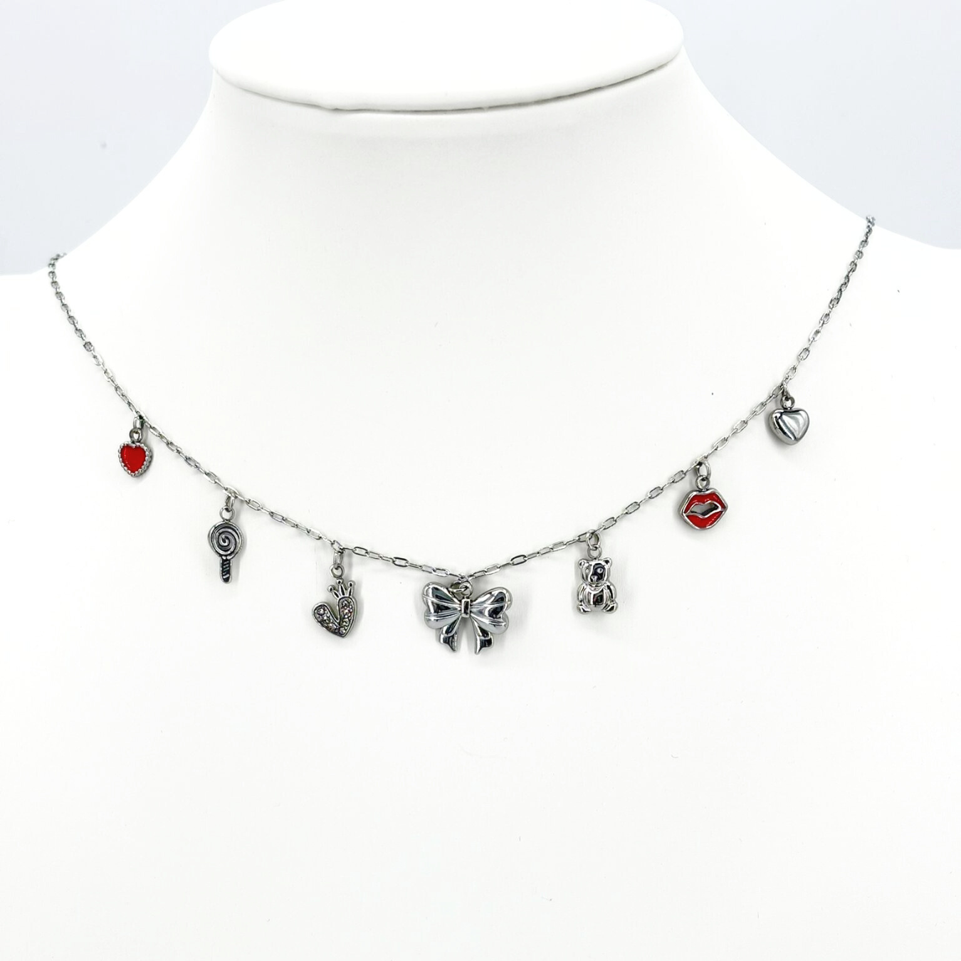 Collana Charms Fiocco