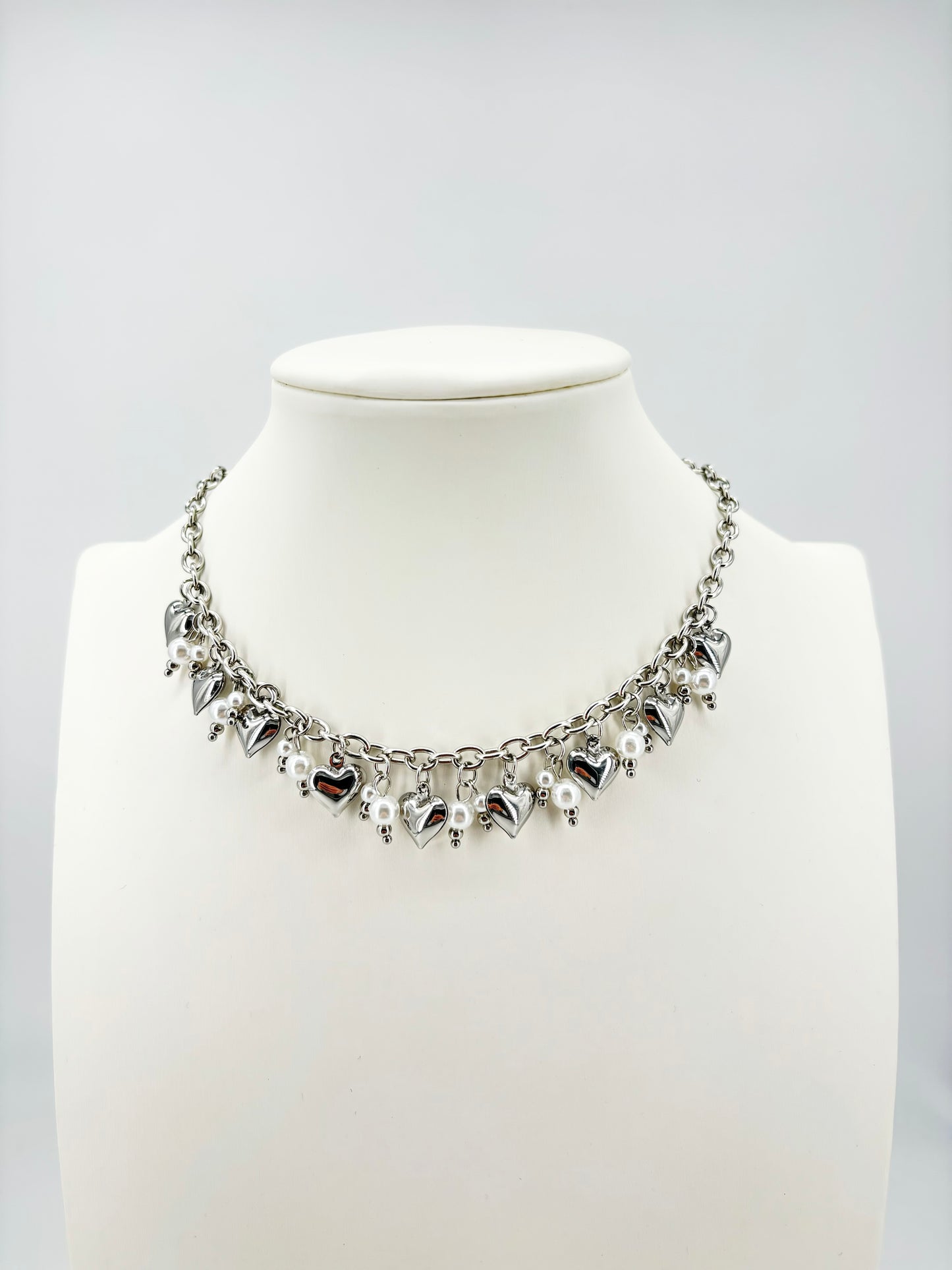 Collana Cuore e Perla