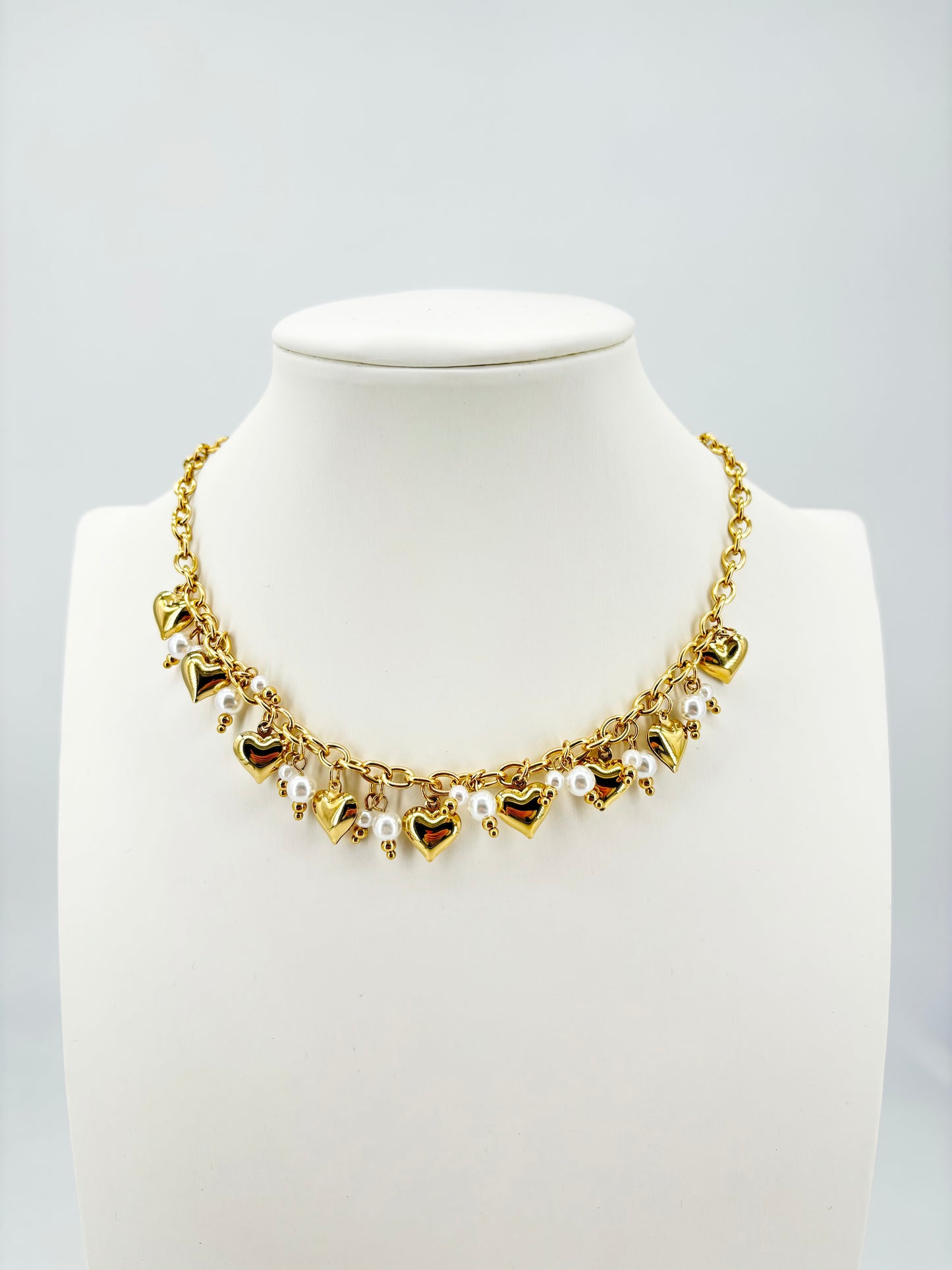 Collana Cuore e Perla