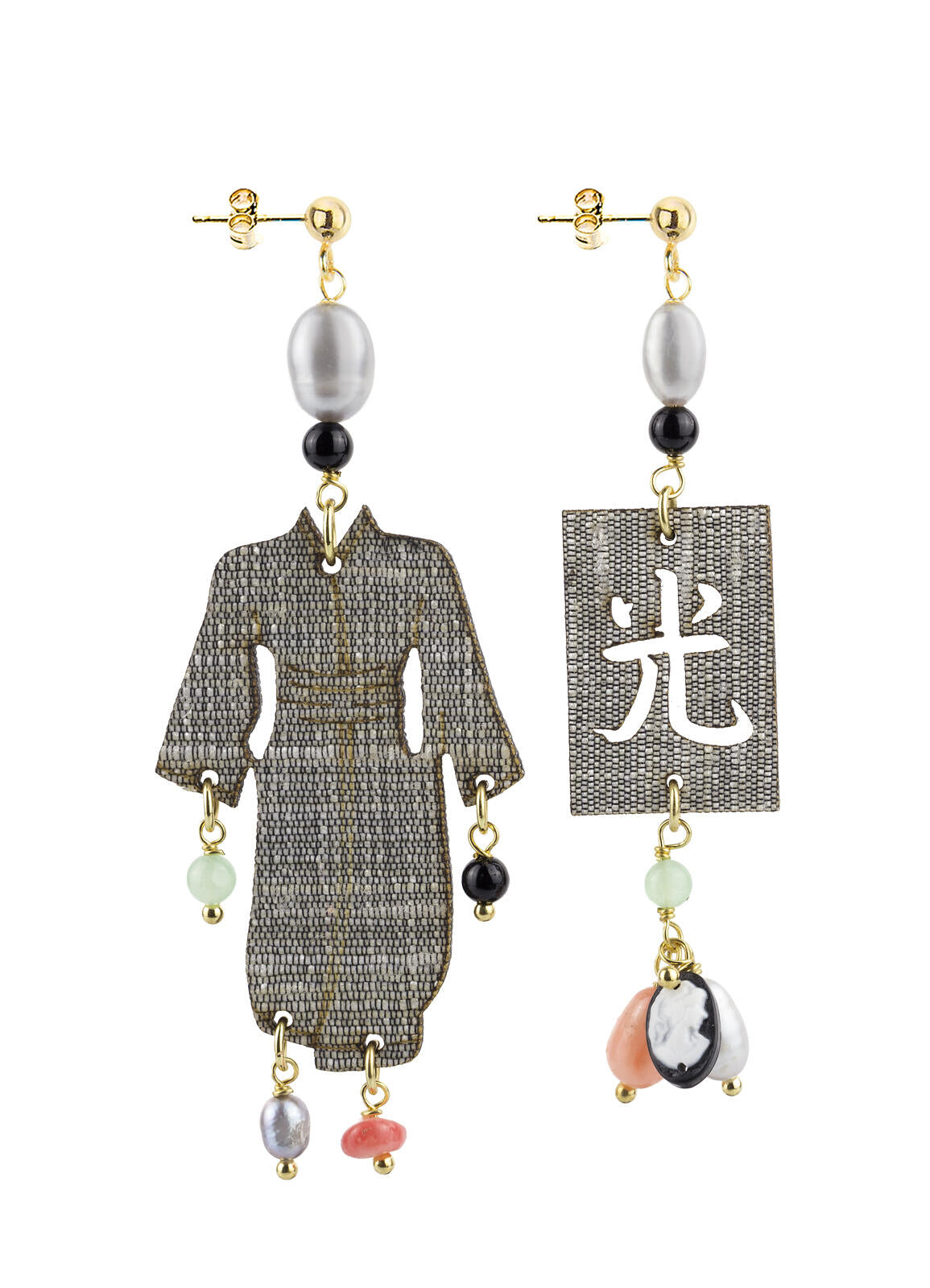 Orecchini Lebole Maison Kimono Special Piccolo Grigio