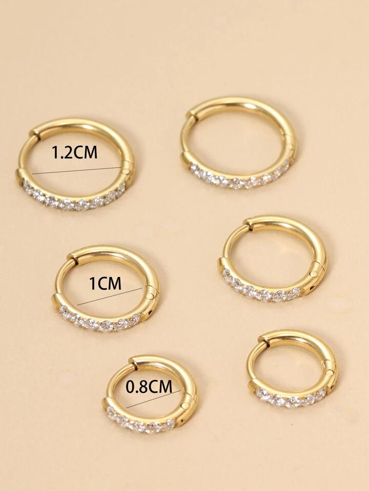 Orecchino clik circle cristal