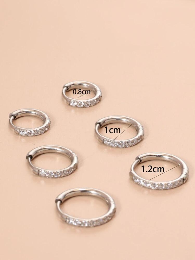 Orecchino clik circle cristal