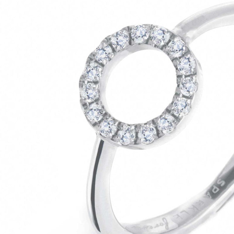 Anello Marlù cerchio con zirconi bianchi