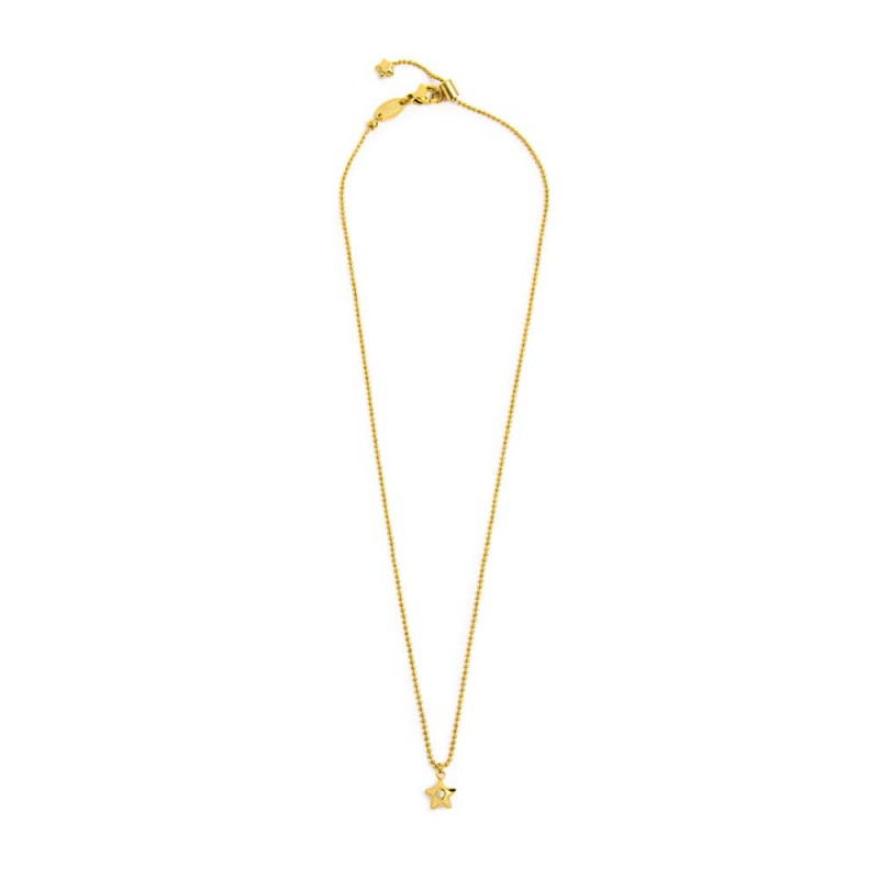 Collana Marlù con stella centrale con zircone oro