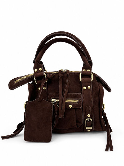 Brown Velin Bag Scamosciata