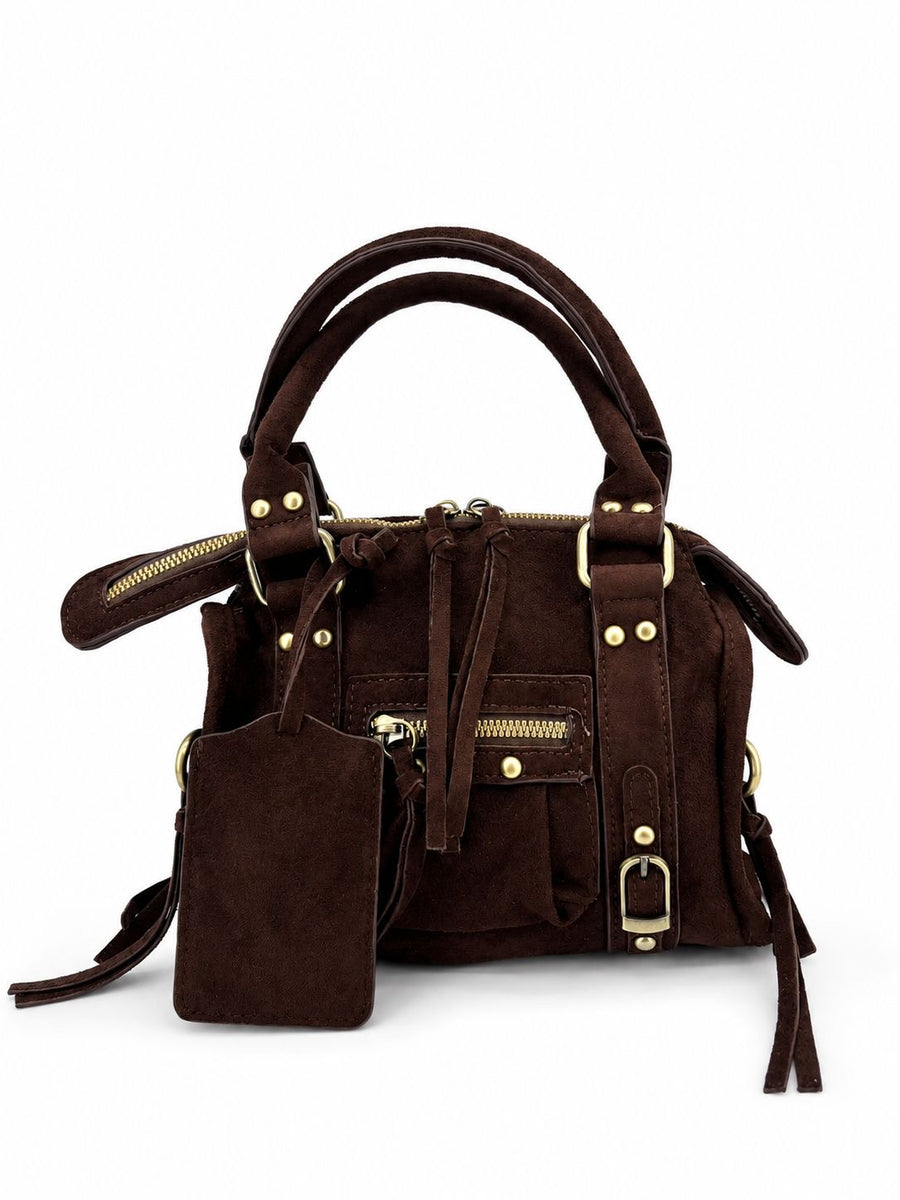 Brown Velin Bag Scamosciata