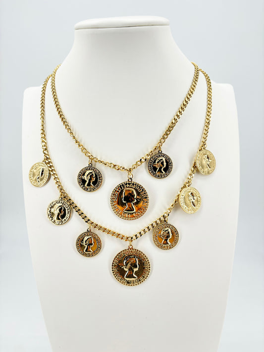 Collana Doppia Monete di Incanto