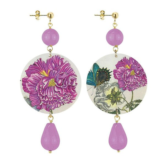 Orecchini Lebole Maison fiore e farfalla classico