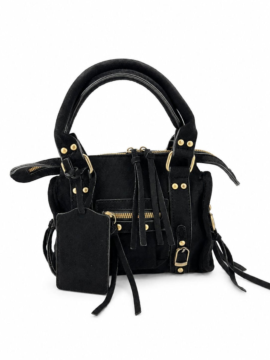 Black Velin Bag Scamosciata