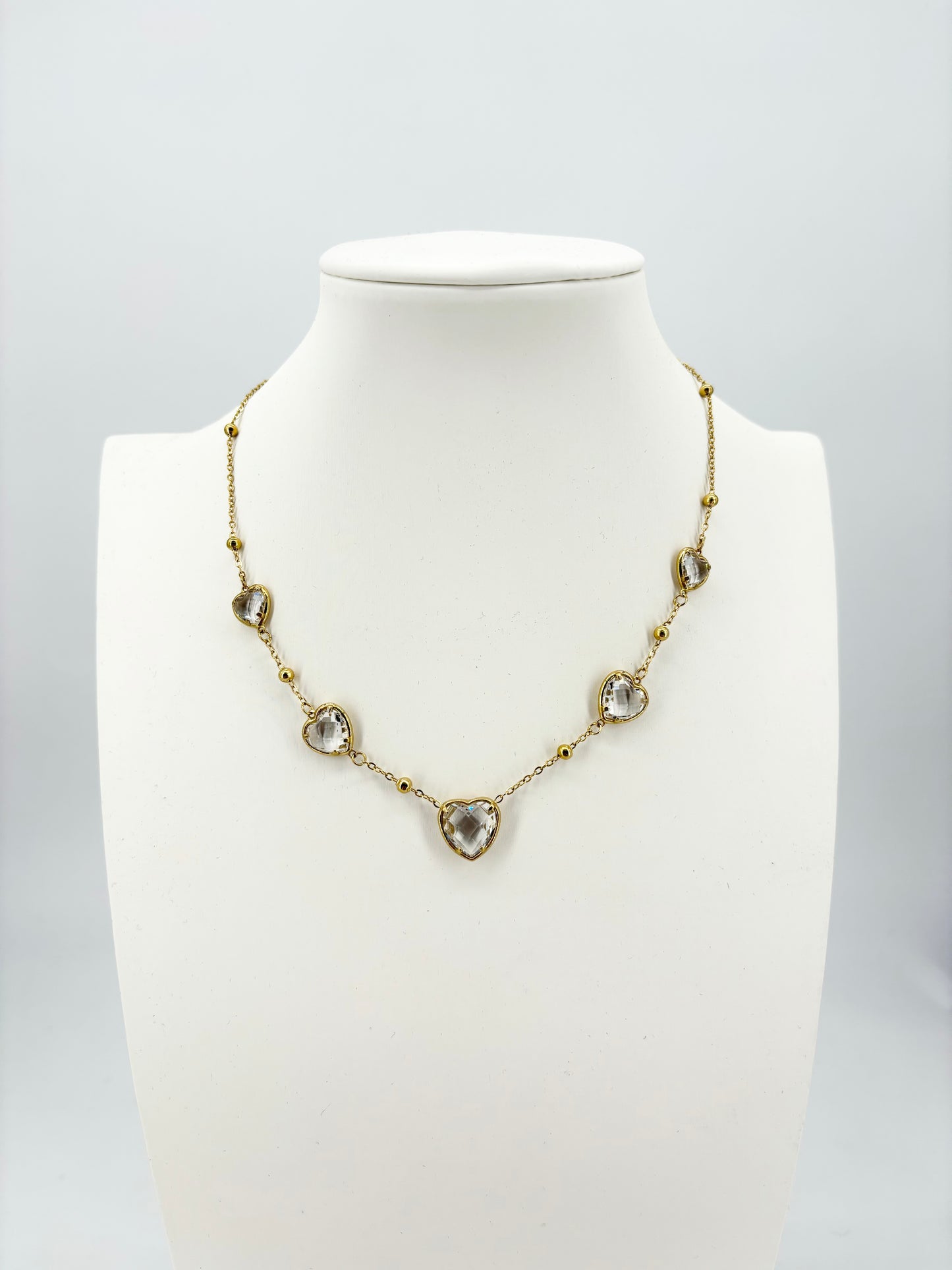 Collana Doppio Cuore Colorati