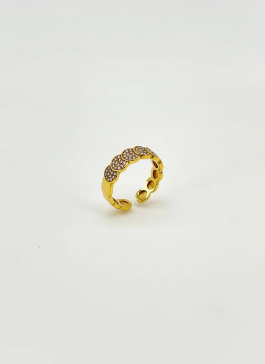 Anello Petalo Brillante