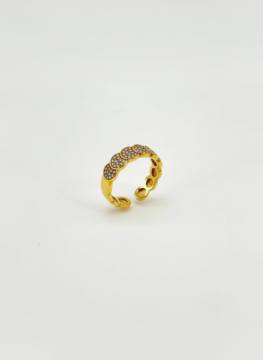 Anello Petalo Brillante