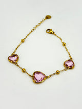 Bracciale Doppio Cuore Colorati - 2