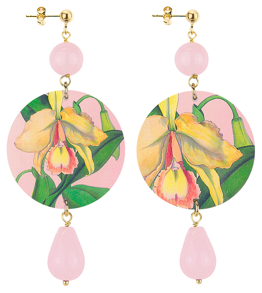 Orecchini Lebole Maison Fiore Déco Classico Rosa