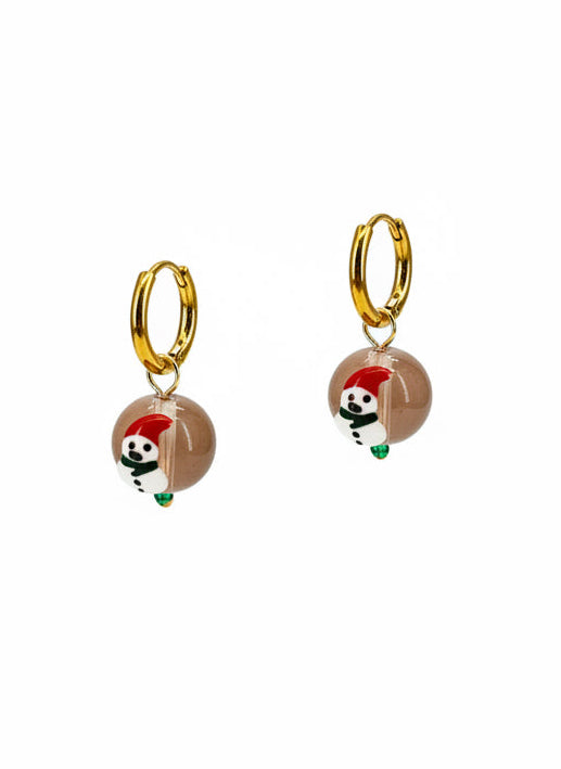 Orecchini sfera di neve