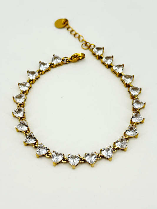 Bracciale a Cuori Diamond Incanto