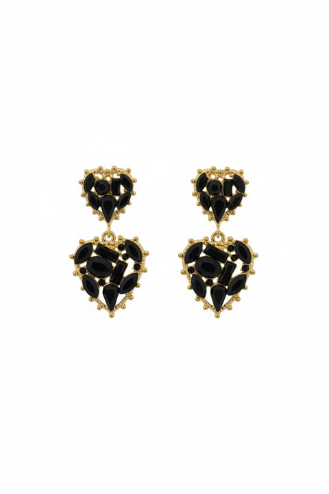 Orecchini Black Heart d’Incanto