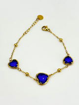 Bracciale Doppio Cuore Colorati - 4