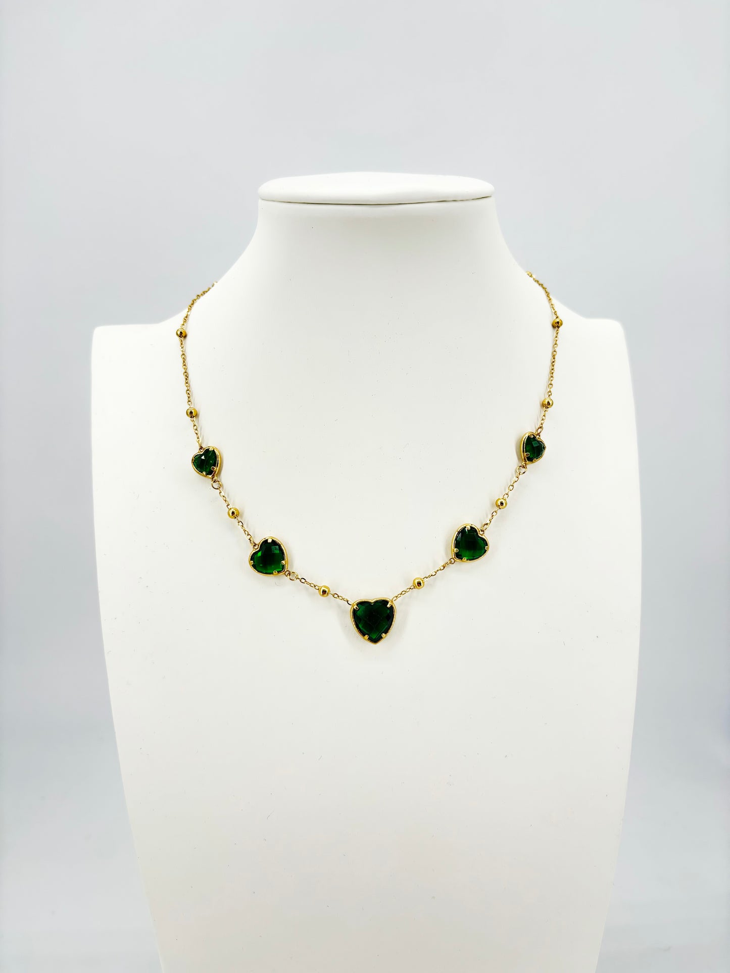 Collana Doppio Cuore Colorati