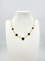 Collana Doppio Cuore Colorati - 5