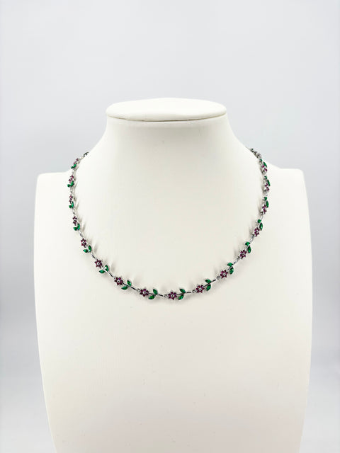 Collana Purple Rose d’Incanto