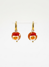 Orecchini sfera di babbo natale - 1