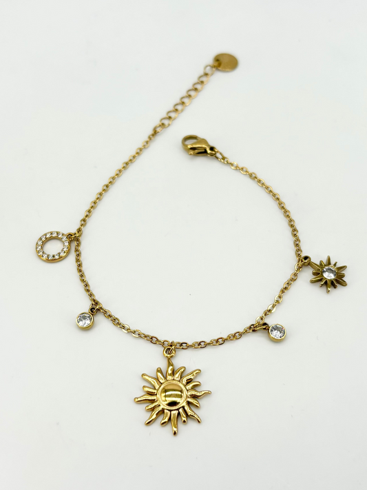 Bracciale con Sole e Charm Incanto