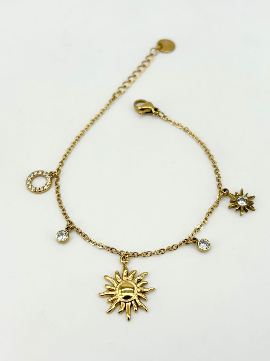 Bracciale con Sole e Charm Incanto