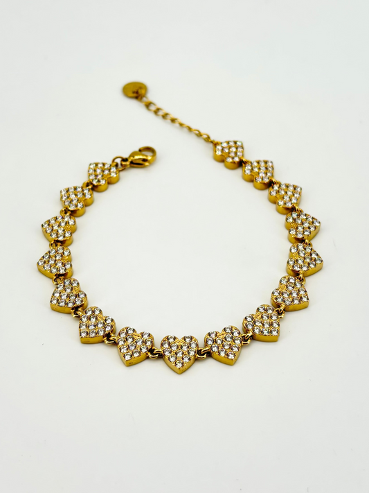 Bracciale Incanto a Cuori Brillanti