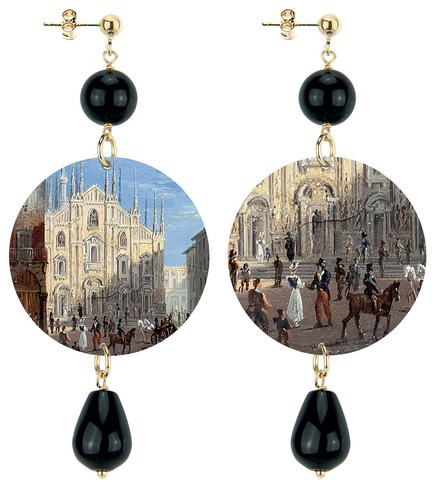 Orecchini Lebole Maison Milano Classico Nero