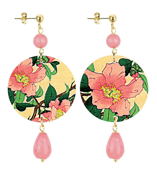 Orecchini Lebole Maison Fiori rosa Piccoli