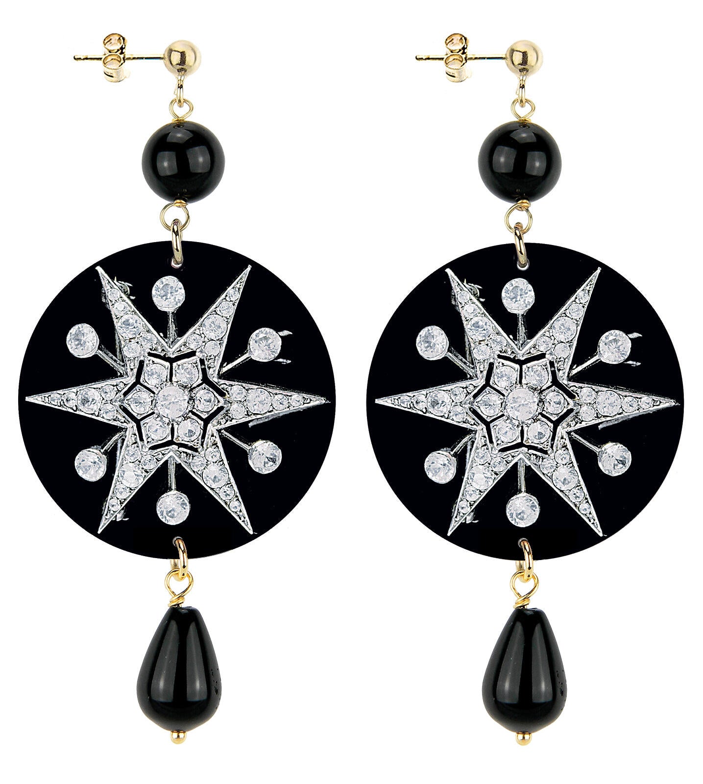 Orecchini Lebole Maison Stella Classico Nero