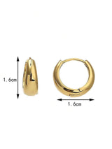 Orecchini con chiusura a scatto Tondi - 2