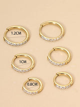 Orecchino clik circle cristal - 3