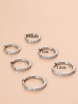 Orecchino clik circle cristal - 2