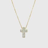 Collana bold cross diamond - 1