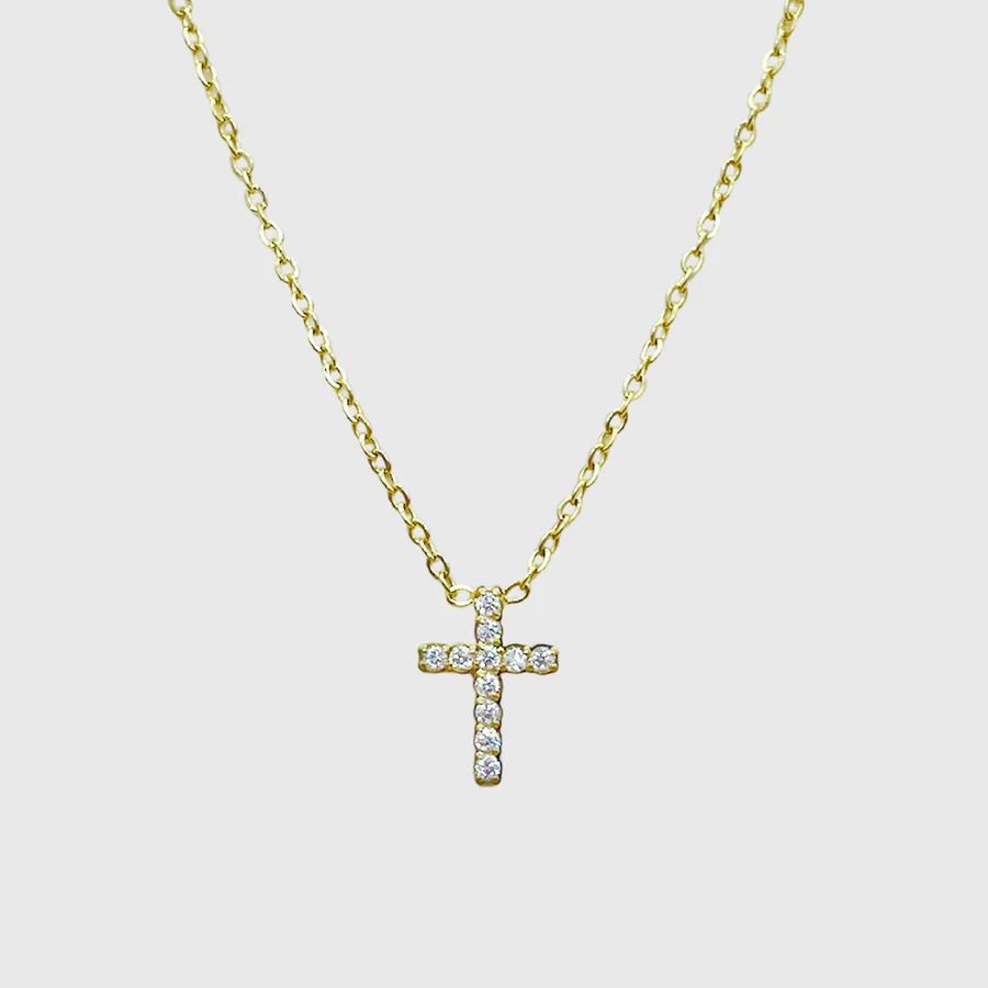 Collana regular cross diamond