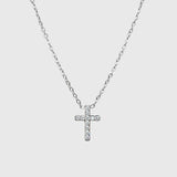 Collana regular cross diamond - 2