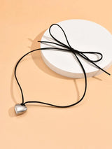 Collana heart tela - 2