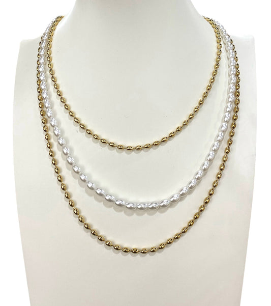 Collana long pearl