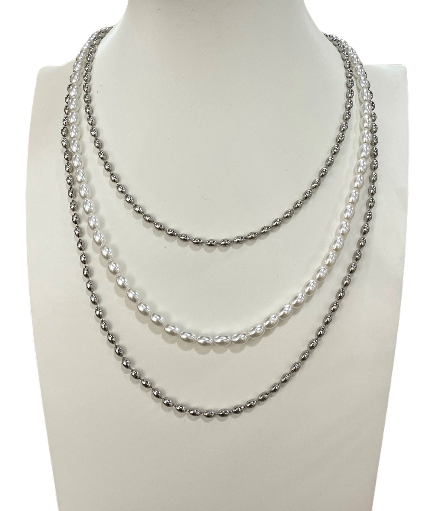 Collana long pearl