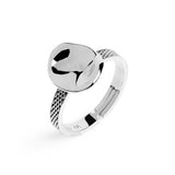 Anello Marlù con bottone martellato - 2