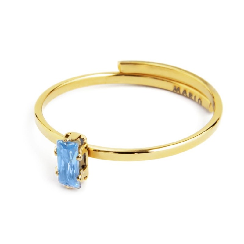 Anello Marlù con zircone baguette