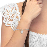 Bracciale Marlù catena a sfere con cuore Acciaio - 2