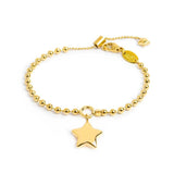 Bracciale Marlù catena a sfere con stella oro - 1