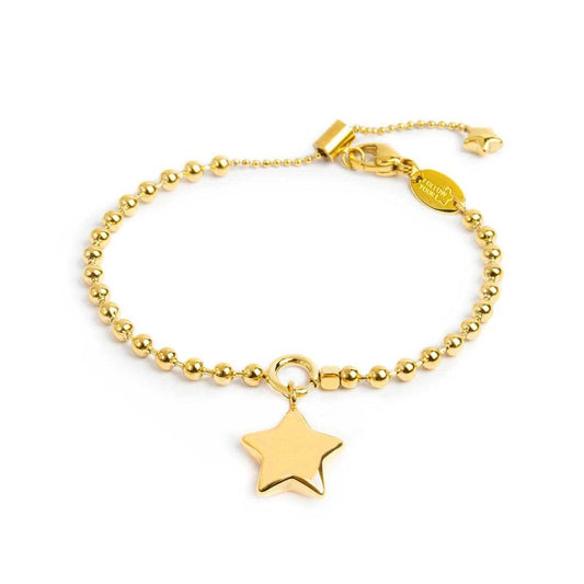 Bracciale Marlù catena a sfere con stella oro