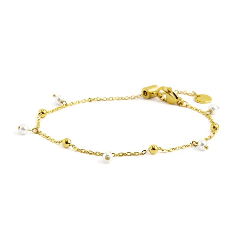 Bracciale Marlù catena con sfere e perle