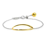 Bracciale Marlù con anello ovale centrale - 1