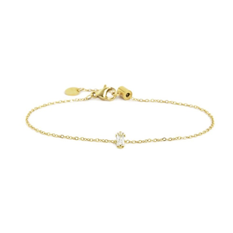 Bracciale Marlù con zircone baguette oro